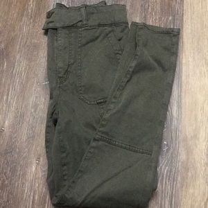 AEO Super High Rise Jegging - Olive Cargo